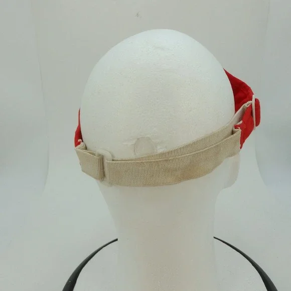 Rutgers Markam Motors Red Visor Hat Adjustable Strap Mens Vintage - Picture 6 of 12